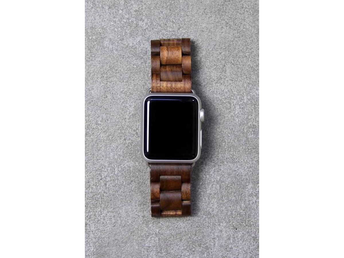 Woodcessories EcoStrap Walnut B - Houten Apple Watch Band 42/44/45mm