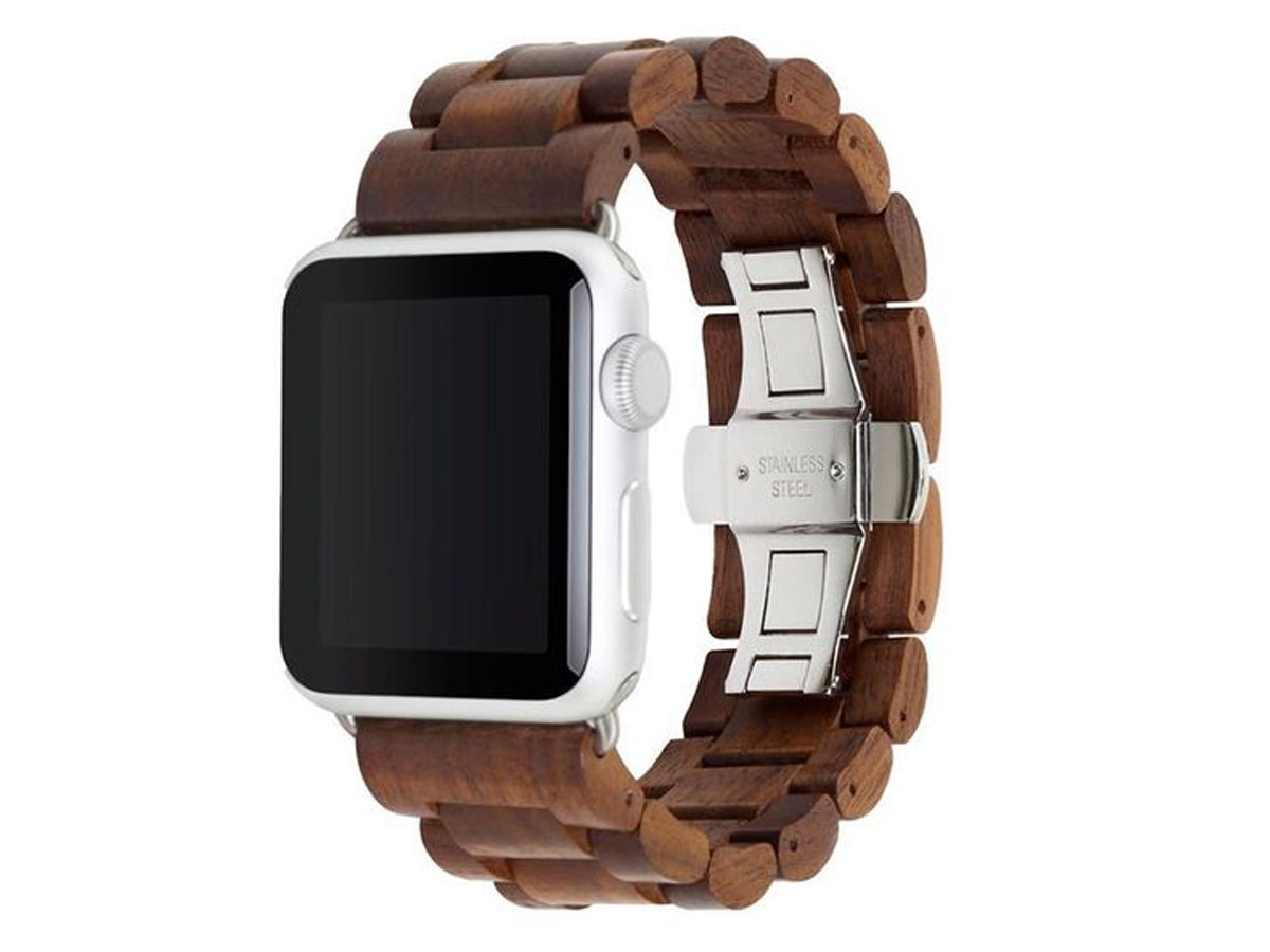 Woodcessories EcoStrap Walnut S - Houten Apple Watch Band 42/44/45mm