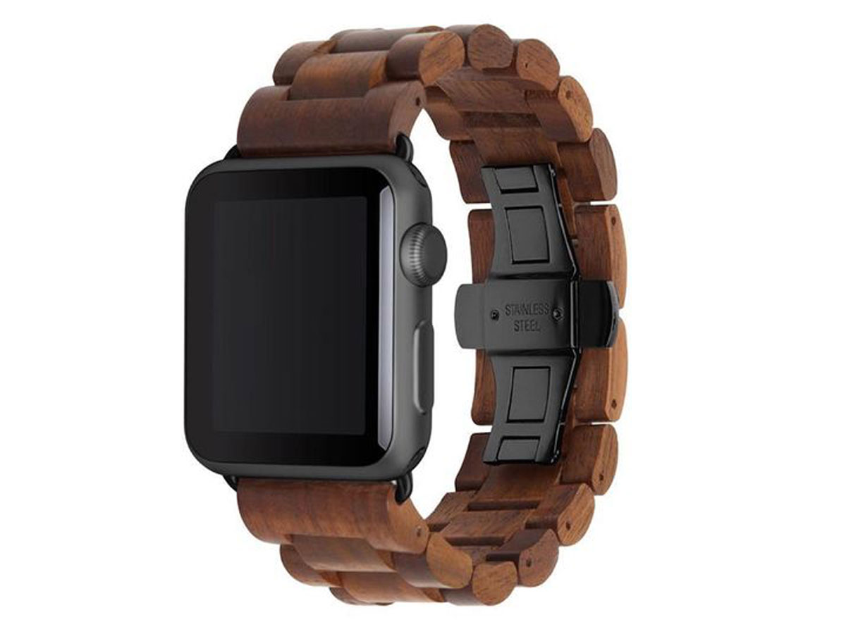 Woodcessories EcoStrap Walnut B - Houten Apple Watch Band 42/44/45mm