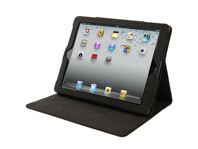 Denim Deluxe Stand Case Hoes Cover voor iPad 2, 3 & 4 (Statis)