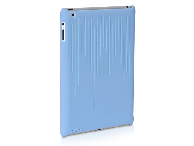 XtremeMac Silkscreen Blue Smart-Cover Compatible Case voor iPad 2, 3 &