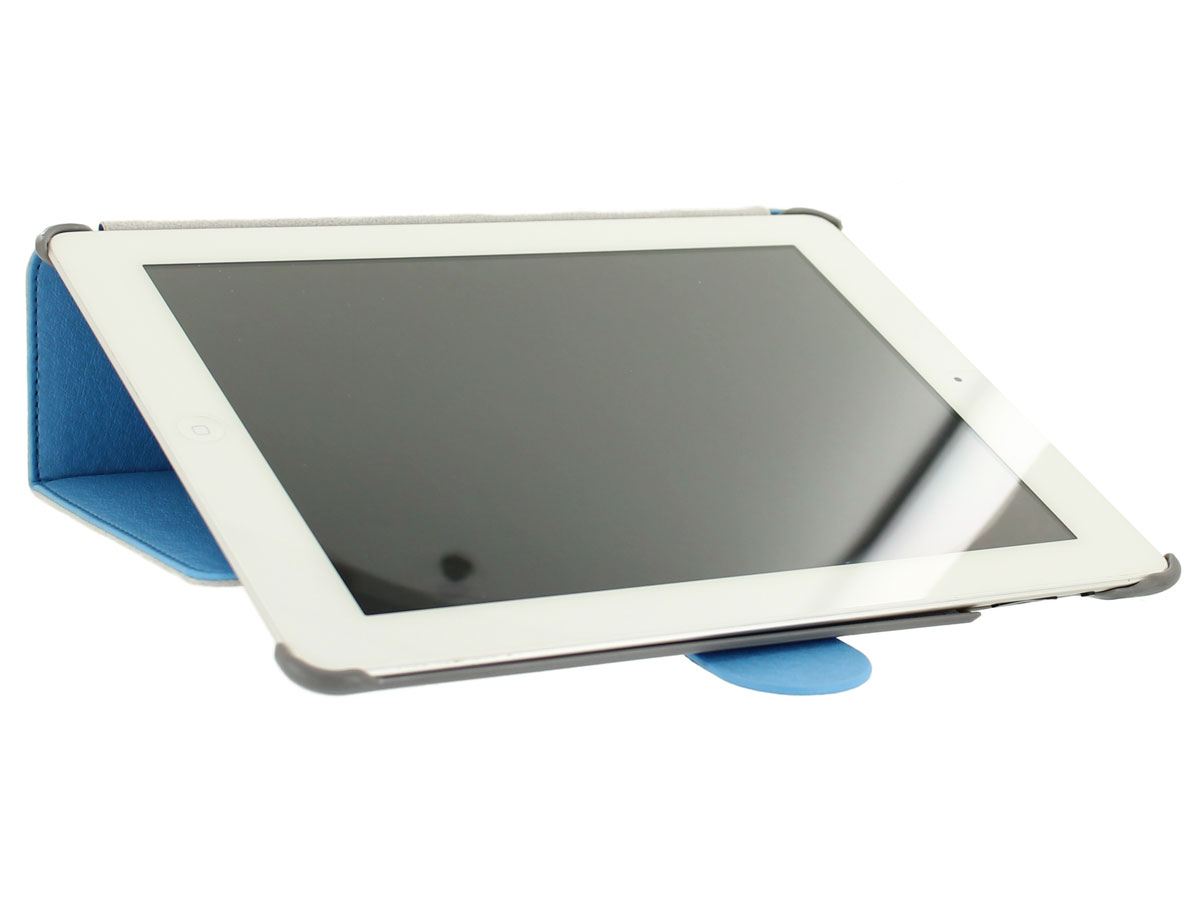 Slim Stand Case Blauw - iPad 2/3/4 Hoesje