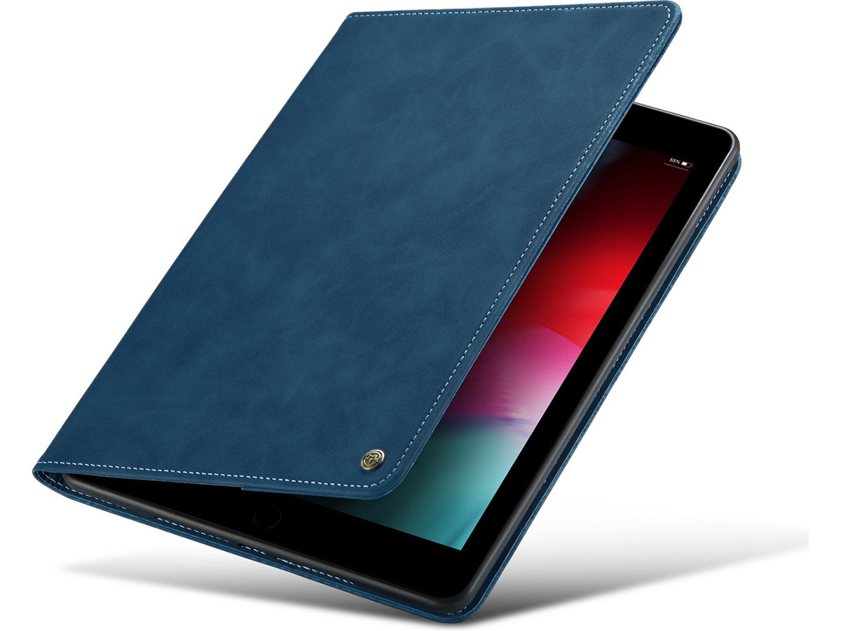 CaseMania Slim Stand Folio Case Donkerblauw - iPad Air 1 hoesje