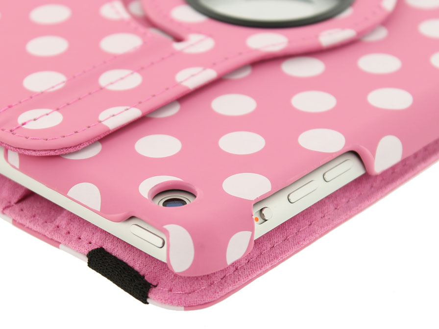 Polka Dot Swivel Case - iPad mini 1/2/3 hoesje