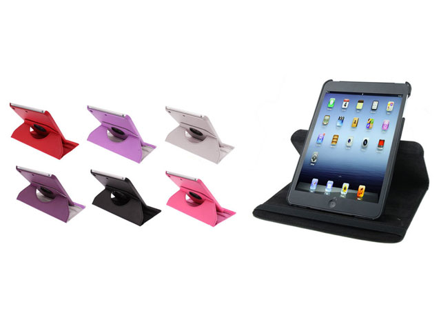 Color Swivel Stand 360-turn Stand Case voor iPad Mini