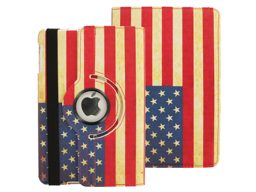 Vintage USA Swivel Case - iPad mini 1/2/3 hoesje