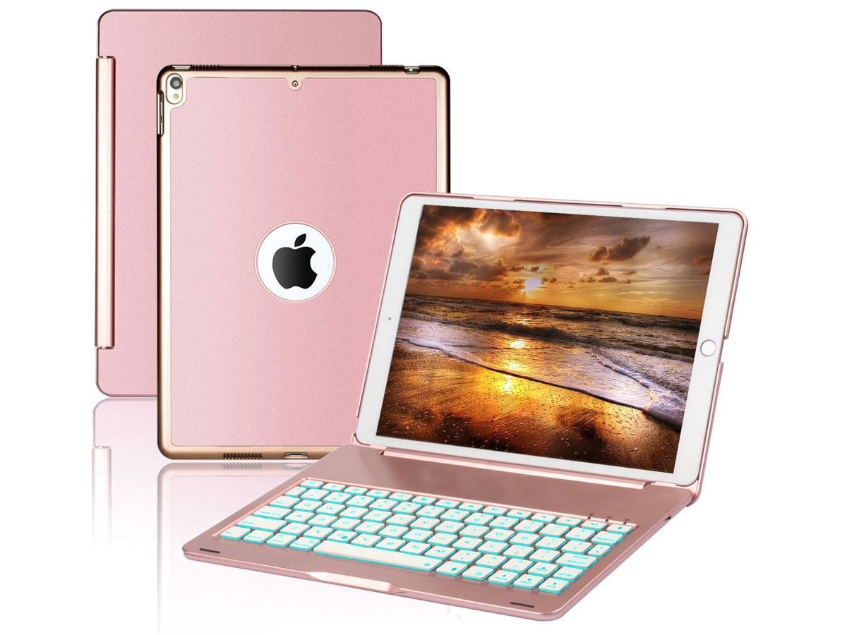 Bluetooth Toetsenbord Case Rosé - iPad 10.2 Hoesje