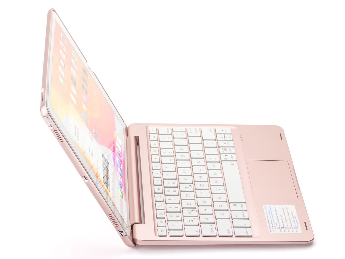 Toetsenbord Case met Trackpad Rosé QWERTY - iPad 10.2 Hoesje