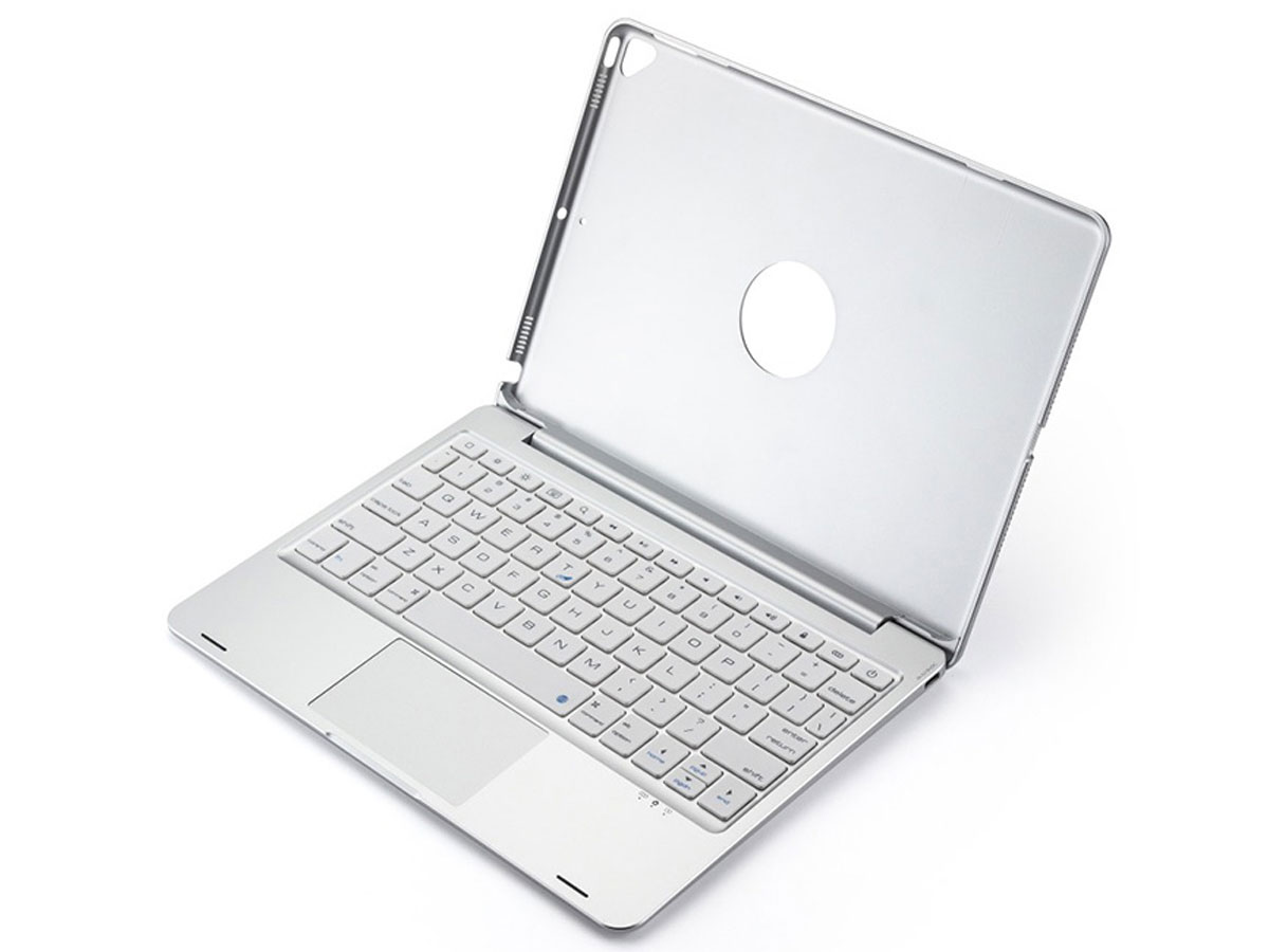 Toetsenbord Case met Trackpad Zilver QWERTY - iPad 10.2 Hoesje