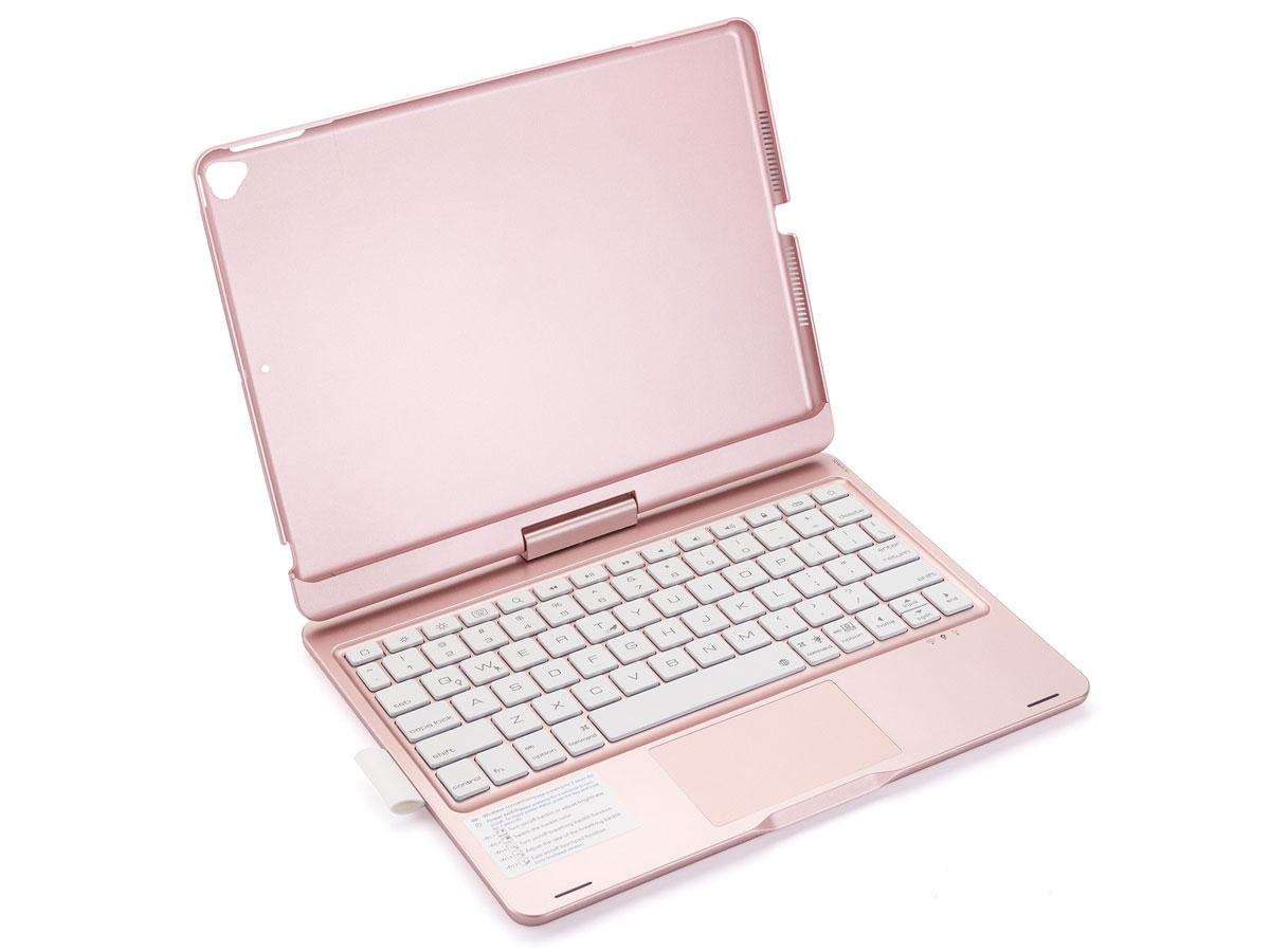 Toetsenbord Case 360 met Muis Trackpad Rosé - iPad 10.2 Hoesje