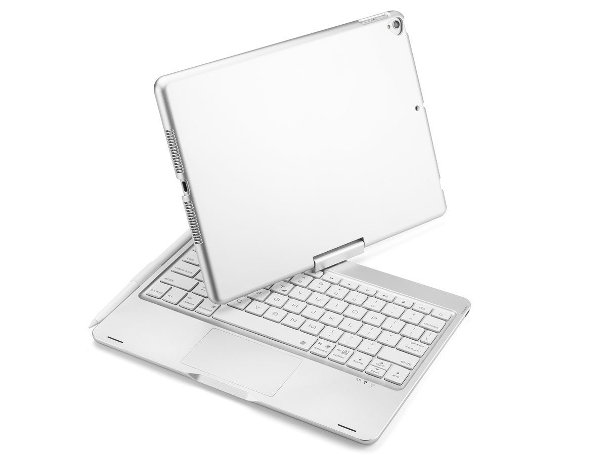 Toetsenbord Case 360 met Muis Trackpad Zilver - iPad 10.2 Hoesje