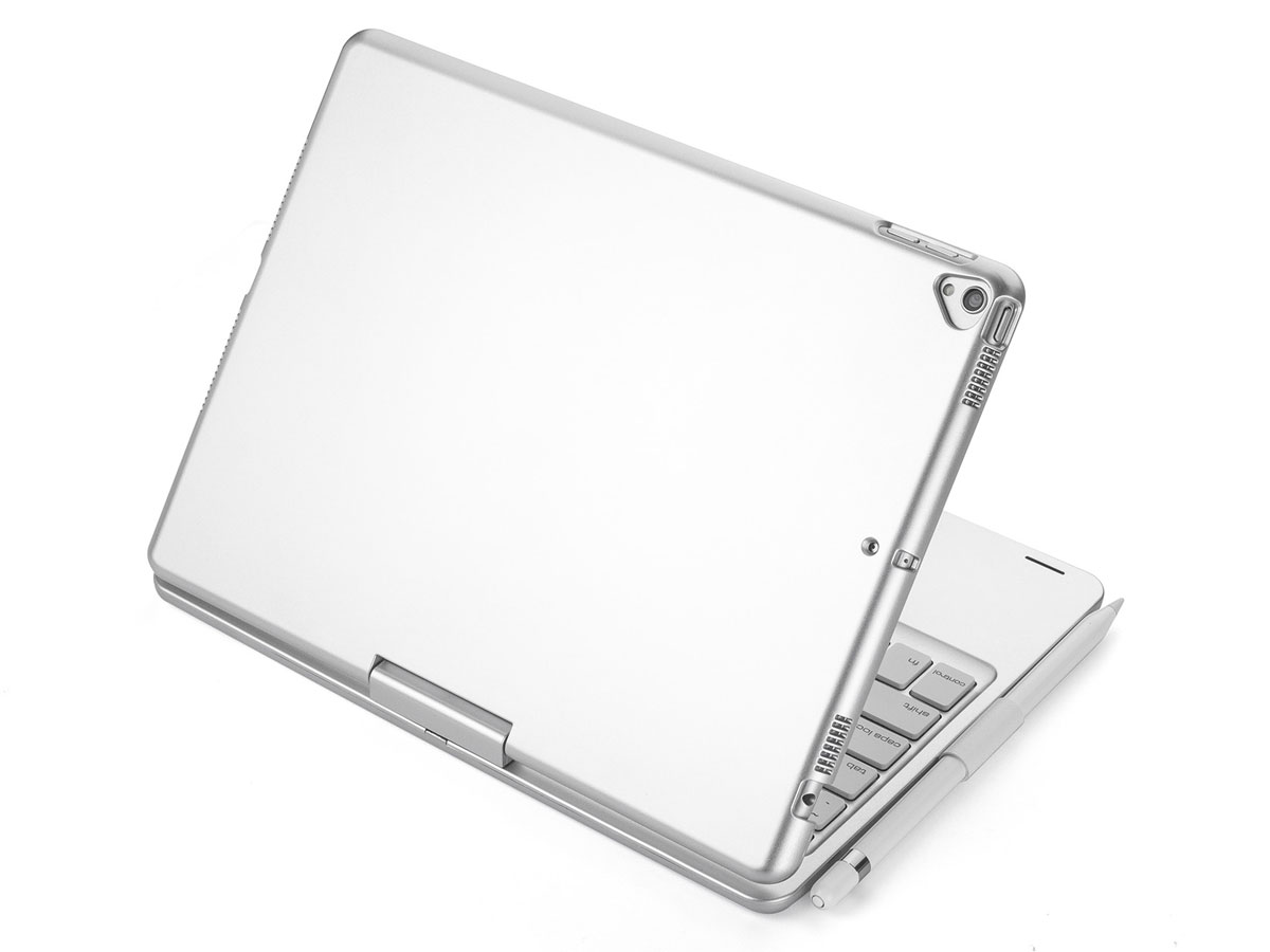 Toetsenbord Case 360 met Muis Trackpad Zilver - iPad 10.2 Hoesje