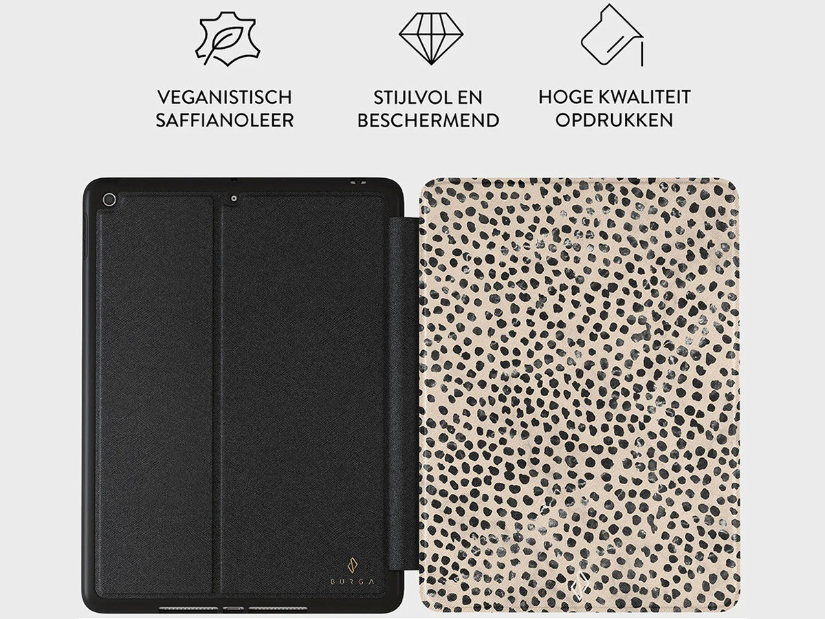 Burga Folio Case Almond Latte - iPad 10.2 Hoesje