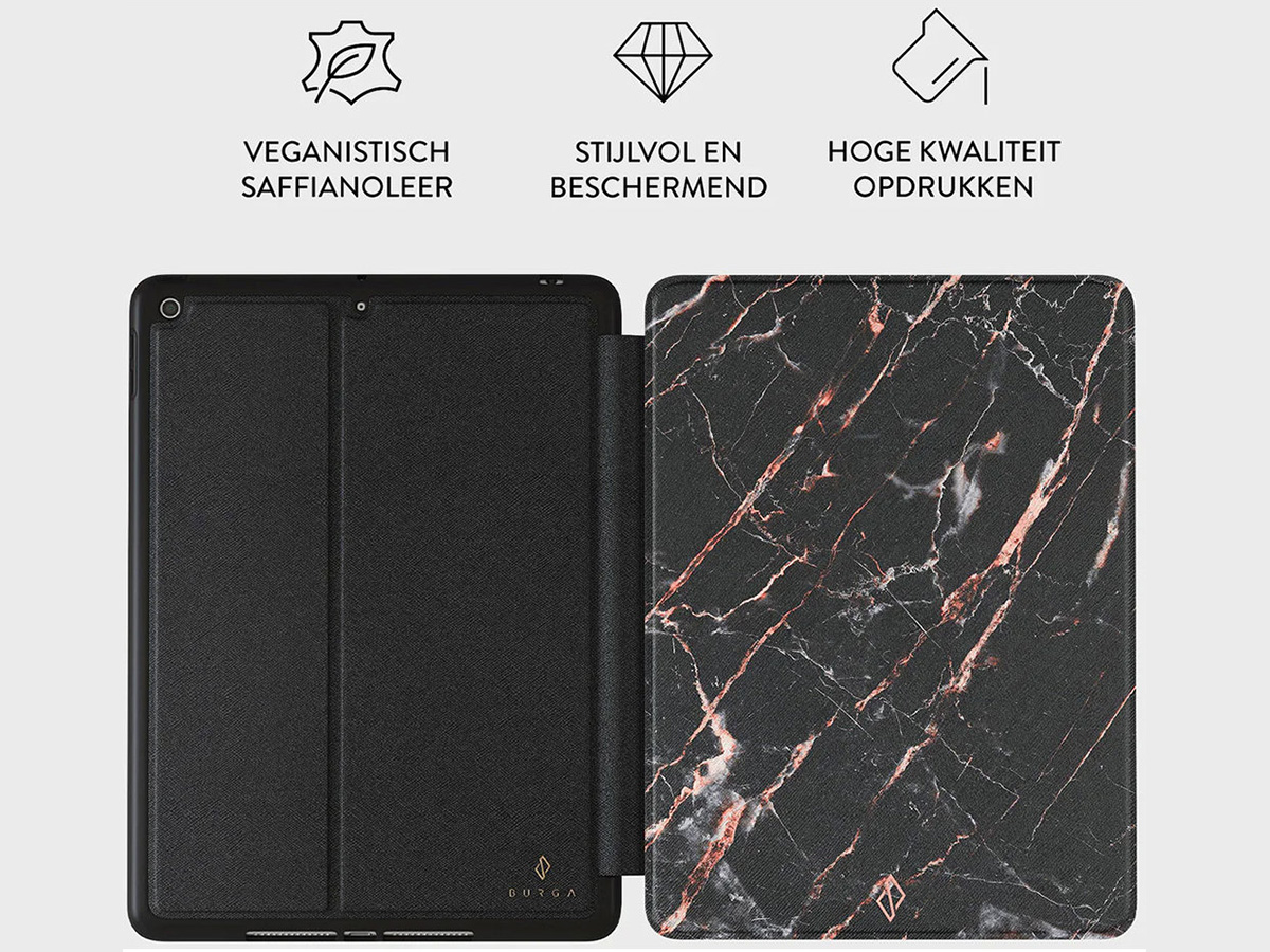 Burga Folio Case Rose Gold Marble - iPad 10.2 Hoesje