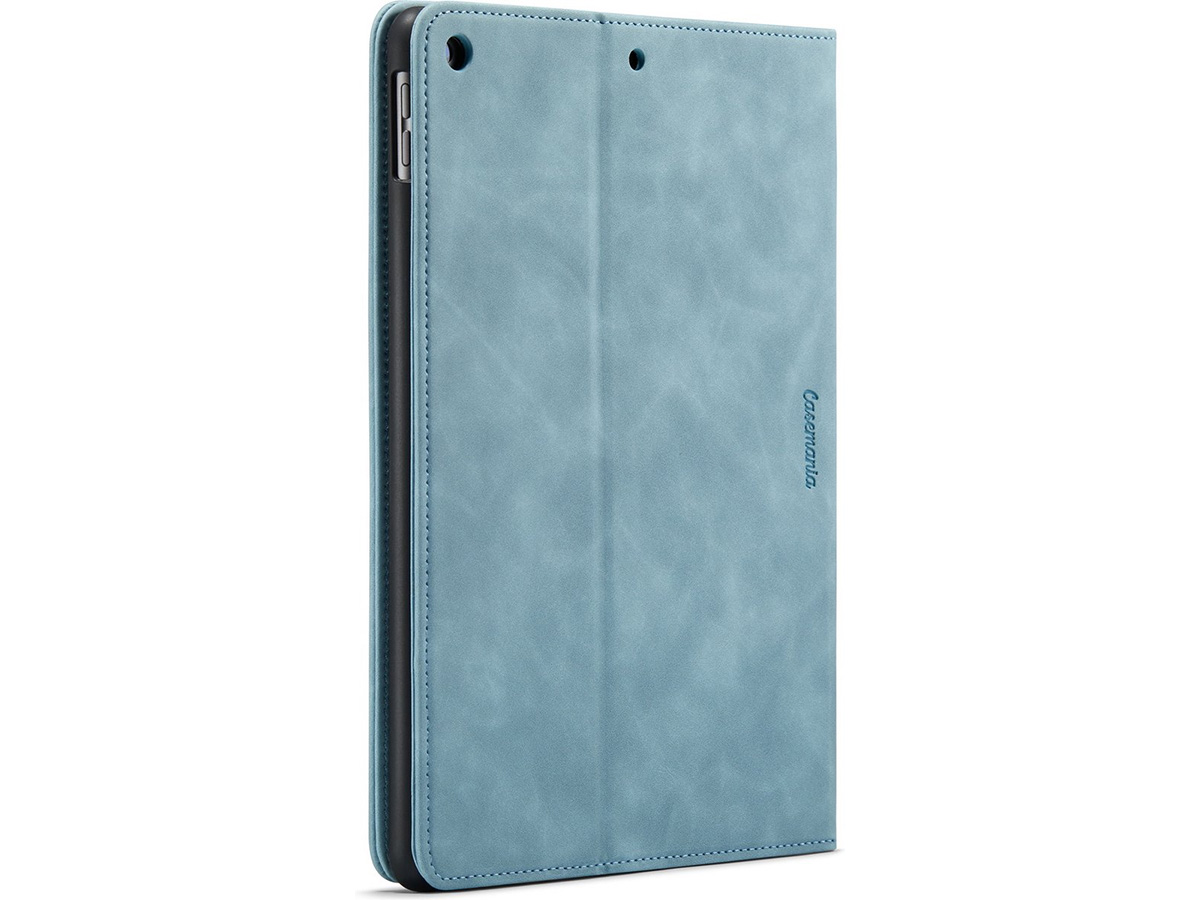 CaseMania Slim Stand Folio Case Aqua - iPad 10.2 hoesje