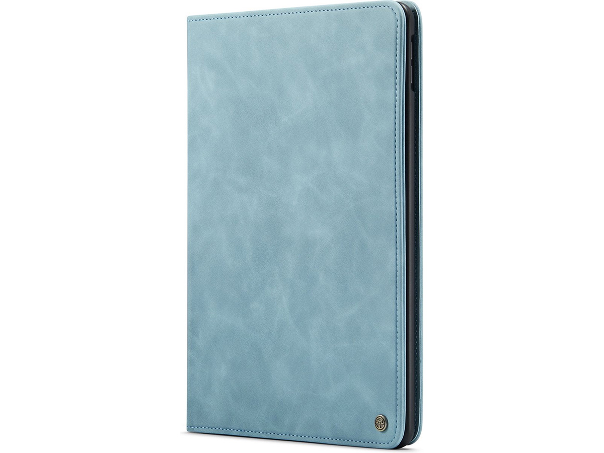 CaseMania Slim Stand Folio Case Aqua - iPad 10.2 hoesje