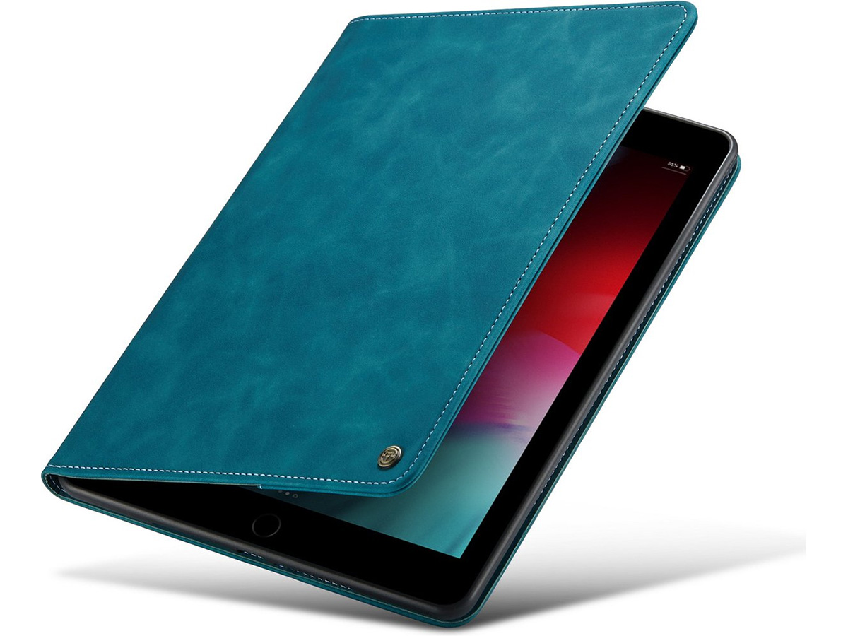 CaseMania Slim Stand Folio Case Donkergroen - iPad 10.2 hoesje