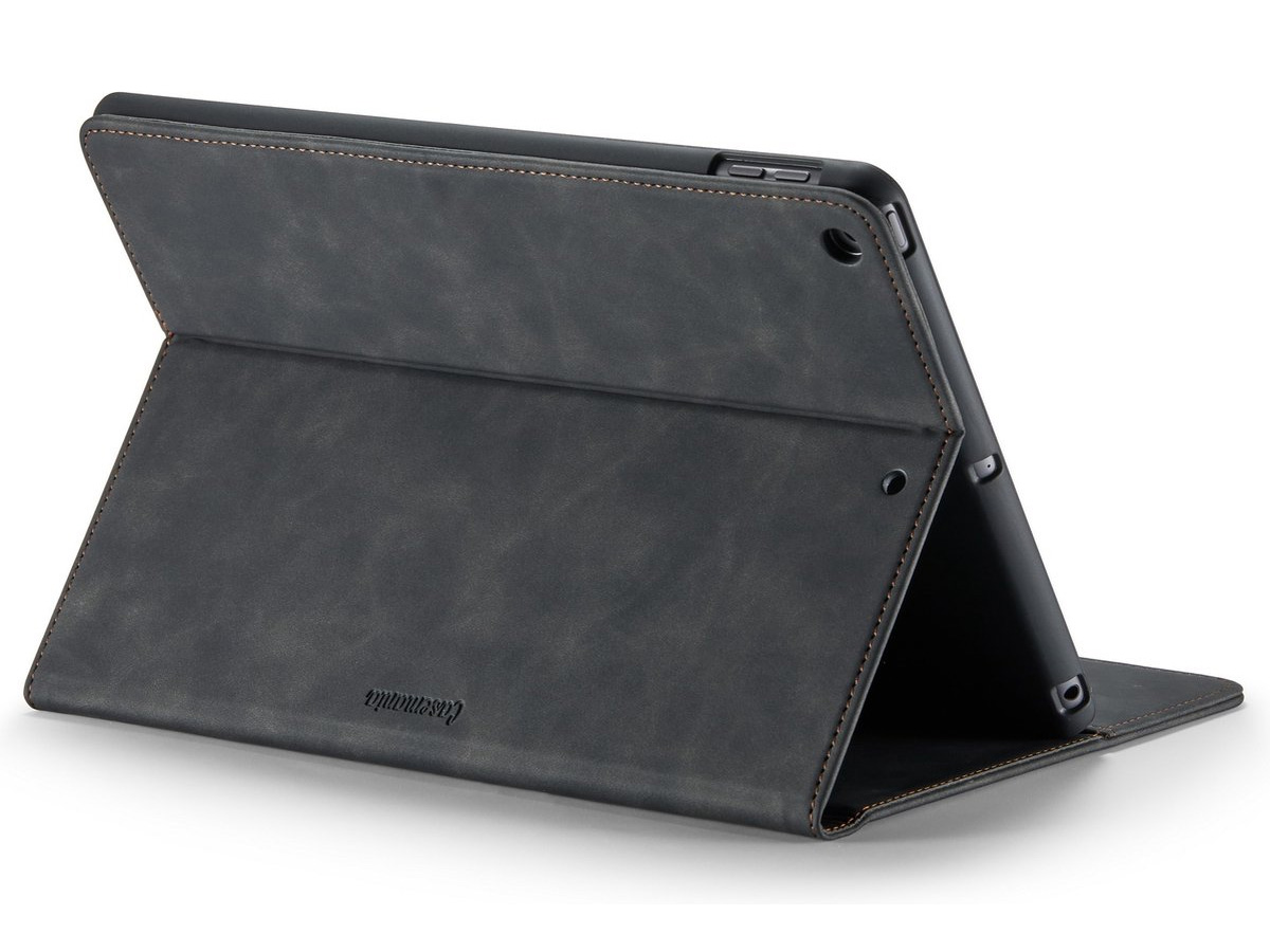 CaseMania Slim Stand Folio Case Zwart - iPad 10.2 hoesje