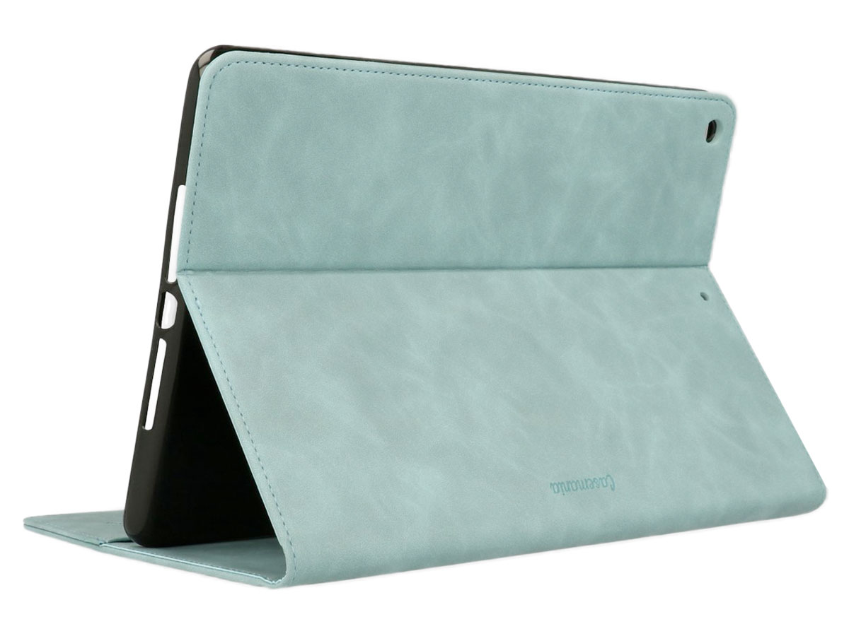 CaseMe Slim Stand Folio Case Turquoise - iPad 10.2 hoesje