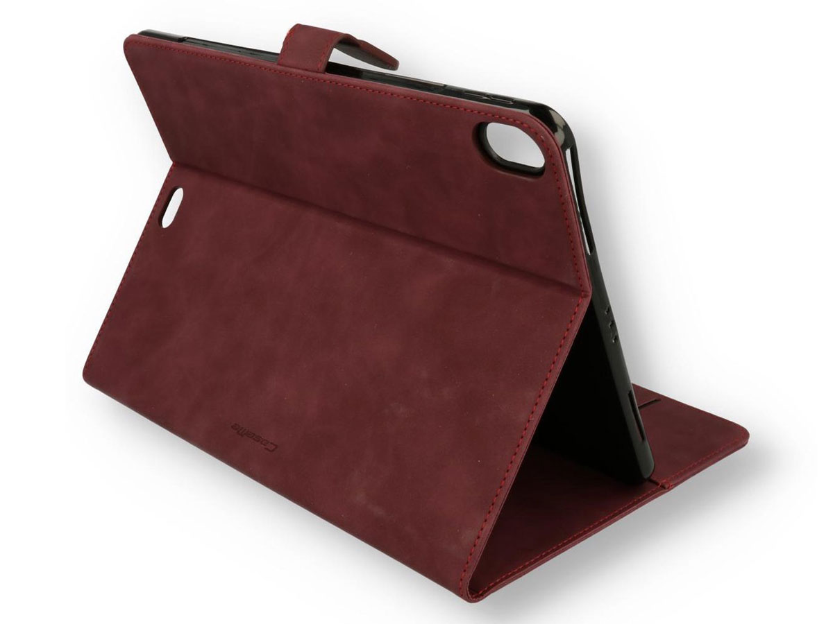 CaseMania Stand Folio Case Rood - iPad 10.2 hoesje