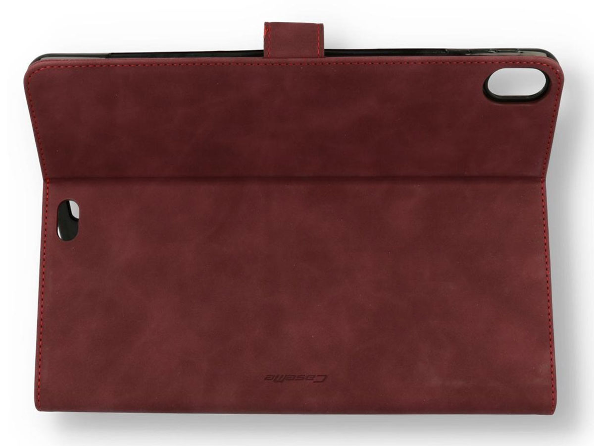 CaseMania Stand Folio Case Rood - iPad 10.2 hoesje