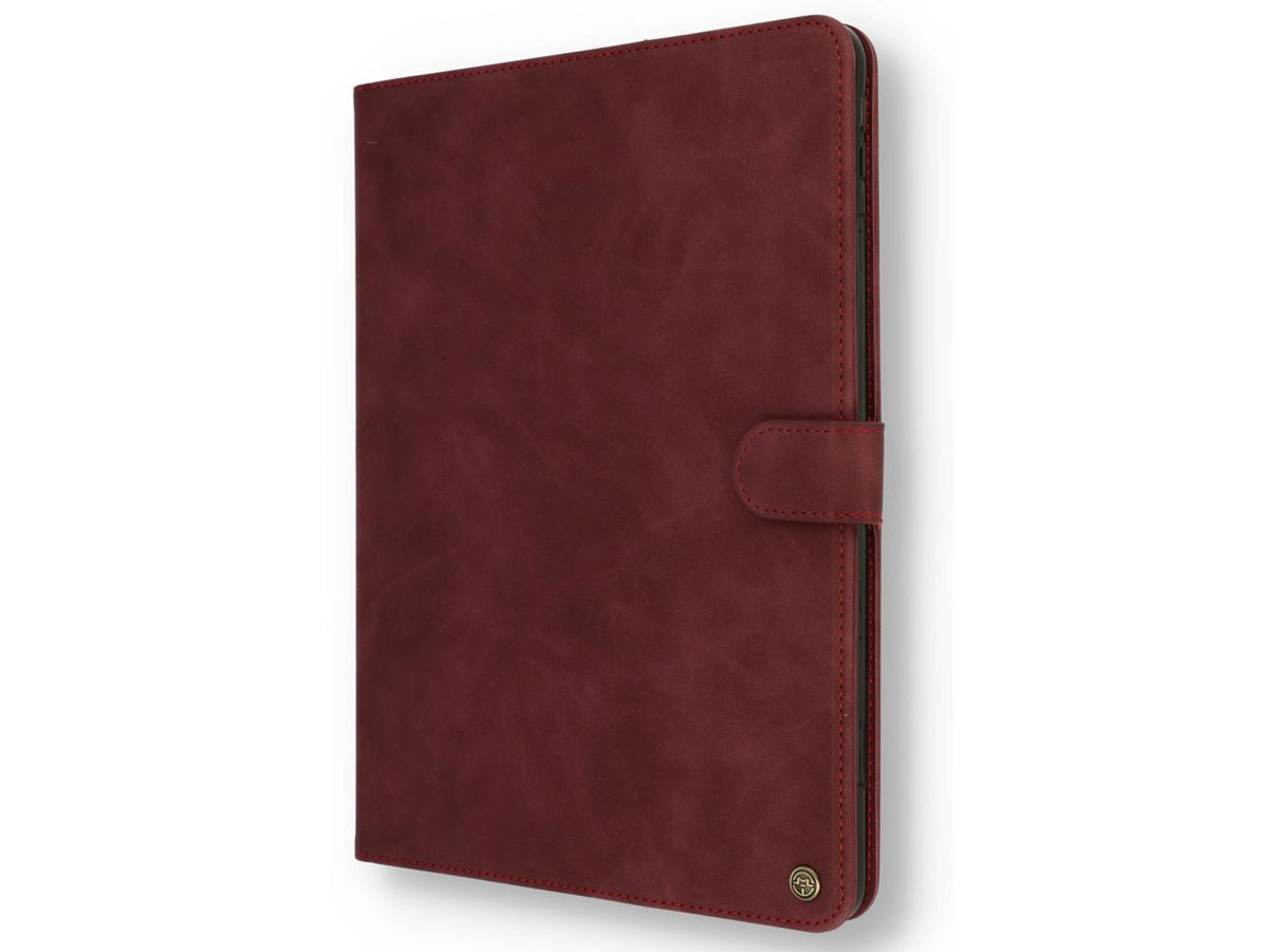 CaseMania Stand Folio Case Rood - iPad 10.2 hoesje