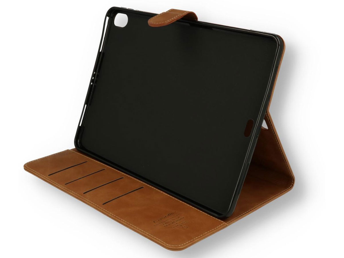 CaseMania Stand Folio Case Cognac - iPad 10.2 hoesje