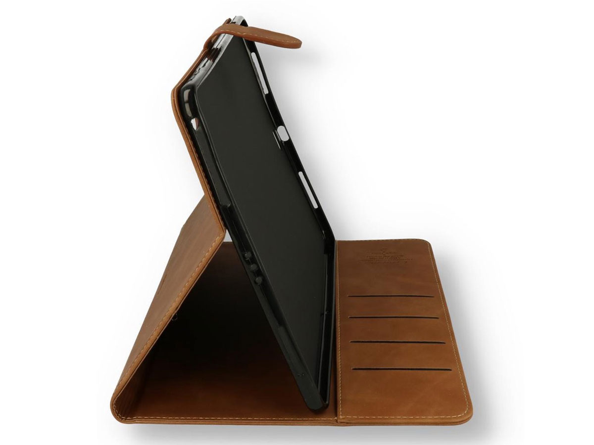 CaseMania Stand Folio Case Cognac - iPad 10.2 hoesje