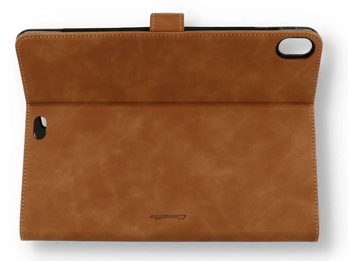 CaseMania Stand Folio Case Cognac - iPad 10.2 hoesje