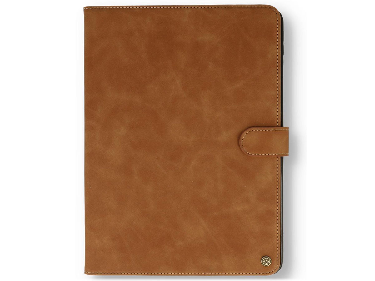 CaseMania Stand Folio Case Cognac - iPad 10.2 hoesje