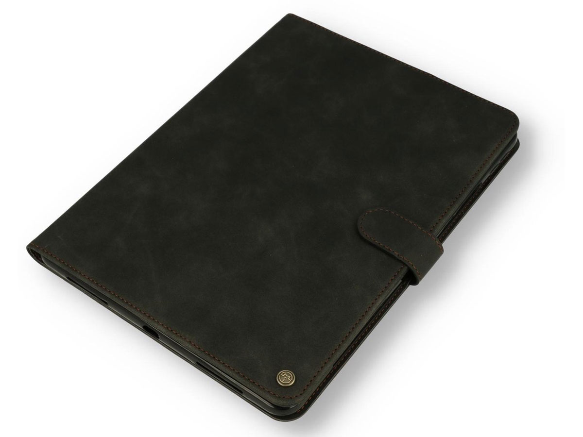 CaseMania Stand Folio Case Zwart - iPad 10.2 hoesje