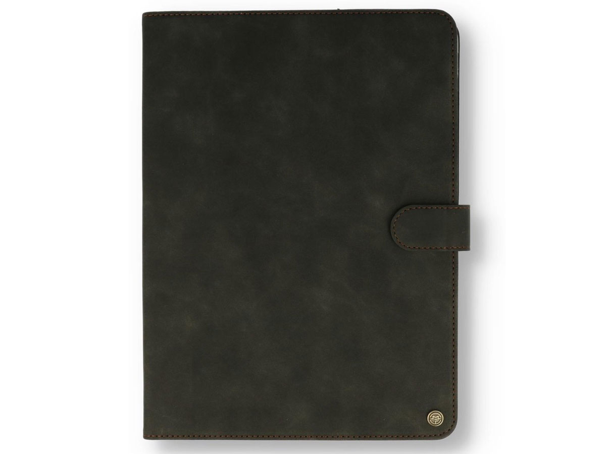 CaseMania Stand Folio Case Zwart - iPad 10.2 hoesje