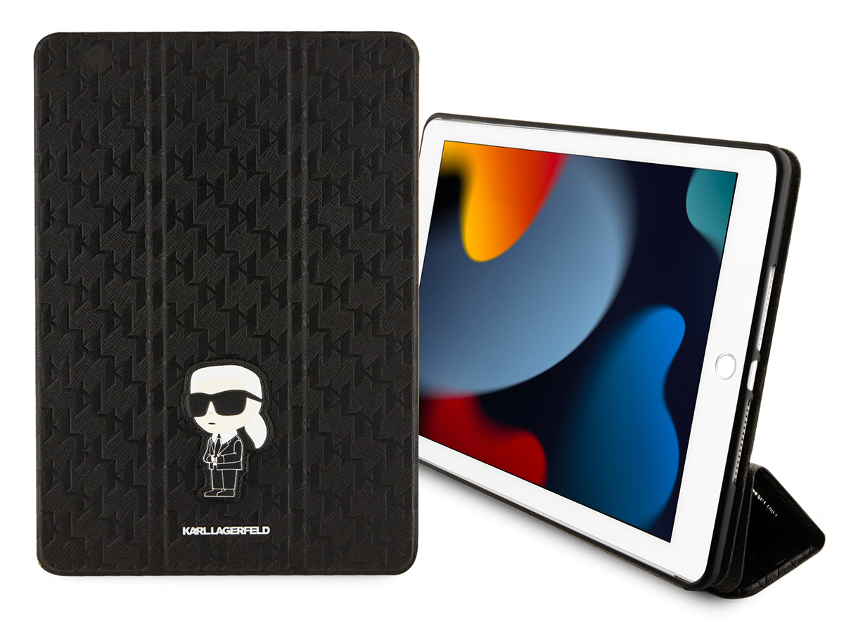 Karl Lagerfeld Ikonik Monogram Folio Case - iPad 10.2 hoesje