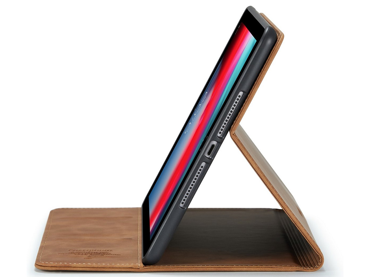 CaseMe Slim Stand Folio Case Cognac - iPad 10 (2022) hoesje