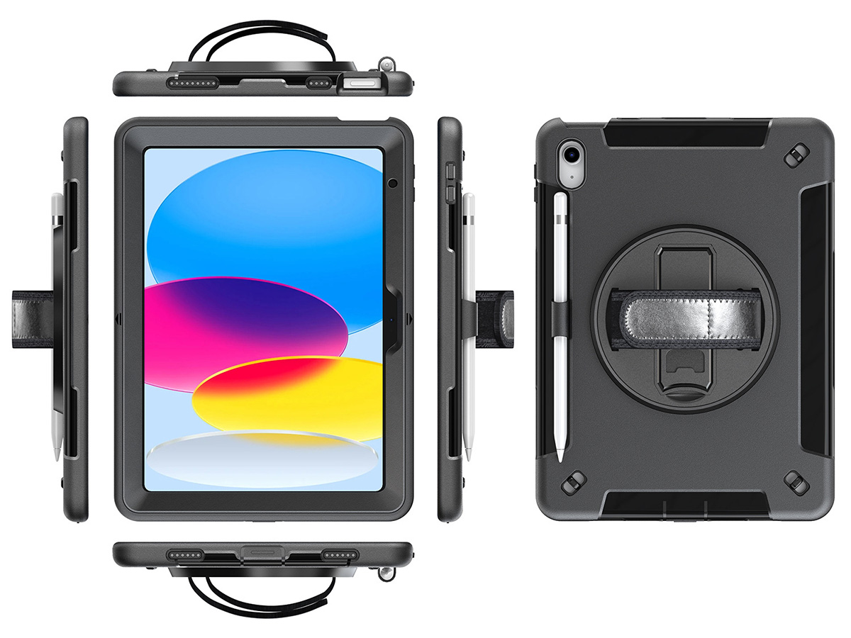 Airstrap Handvat Case - Rugged iPad 10 (2022) Hoes