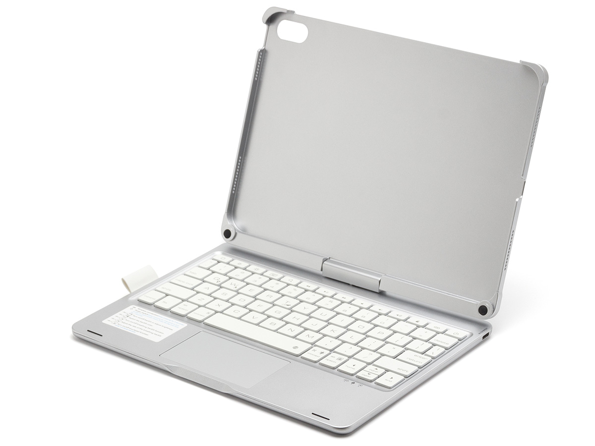 Toetsenbord Case 360 met Muis Trackpad Zilver - iPad 10 (2022) Hoesje