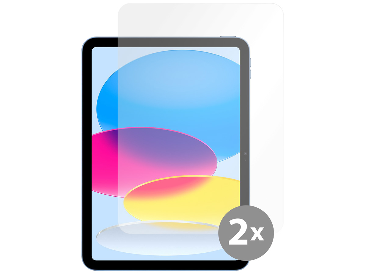 Just in Case iPad 10 (2022) Screen Protector Tempered Glass (2-pack)