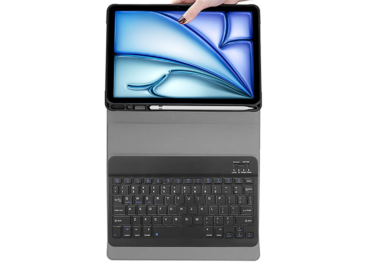 Bluetooth Keyboard Case QWERTY - iPad 11/10.9 Toetsenbord Hoesje