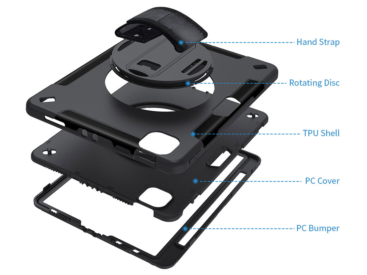 Airstrap Handvat Case - Rugged iPad Air 4/5 Hoes