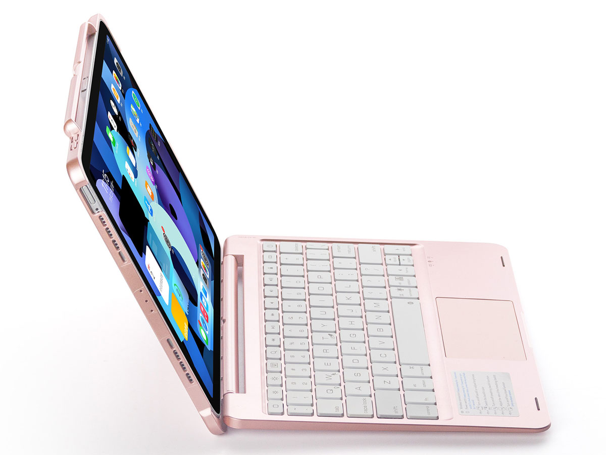 iPad Air 4 2020 Toetsenbord Case met Trackpad Roze