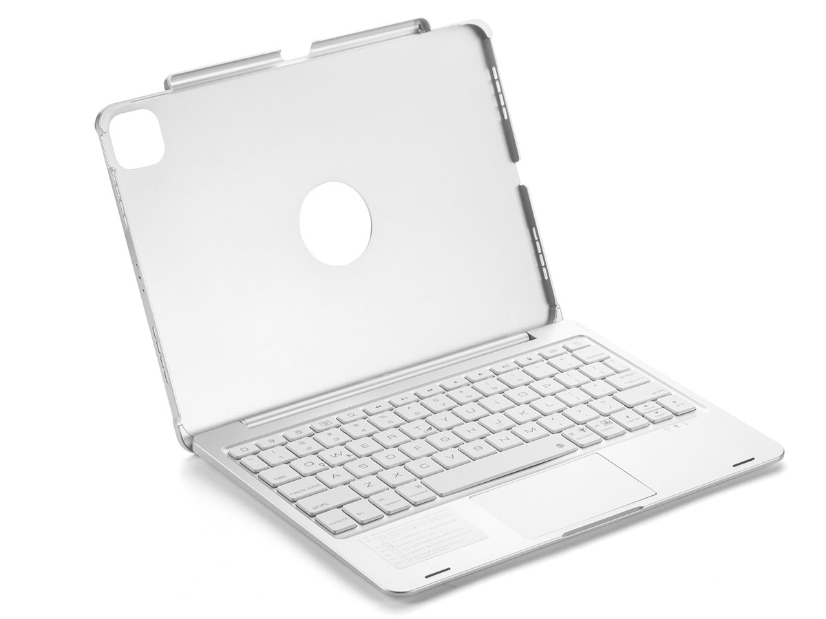 Toetsenbord Case met Muis Trackpad Zilver - iPad Air 4/5 Hoesje