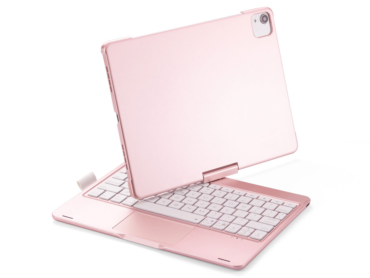 Toetsenbord Case 360 met Muis Trackpad Roze - iPad Air 4/5 Hoesje