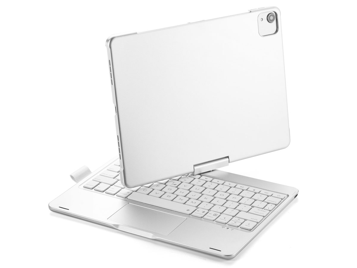 Toetsenbord Case 360 met Muis Trackpad Zilver - iPad Air 4/5 Hoesje