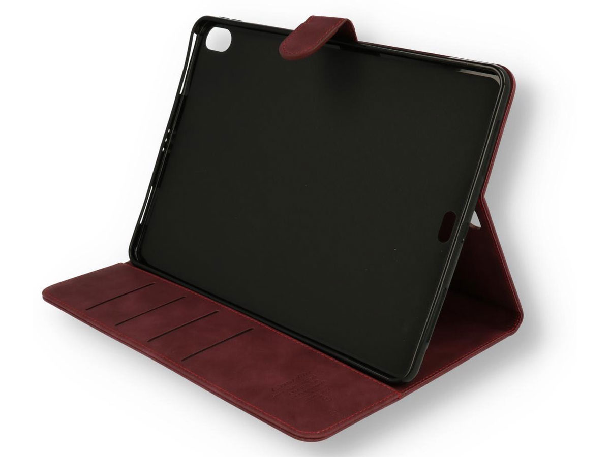 CaseMania Stand Folio Case Rood - iPad Air 4/5 hoesje