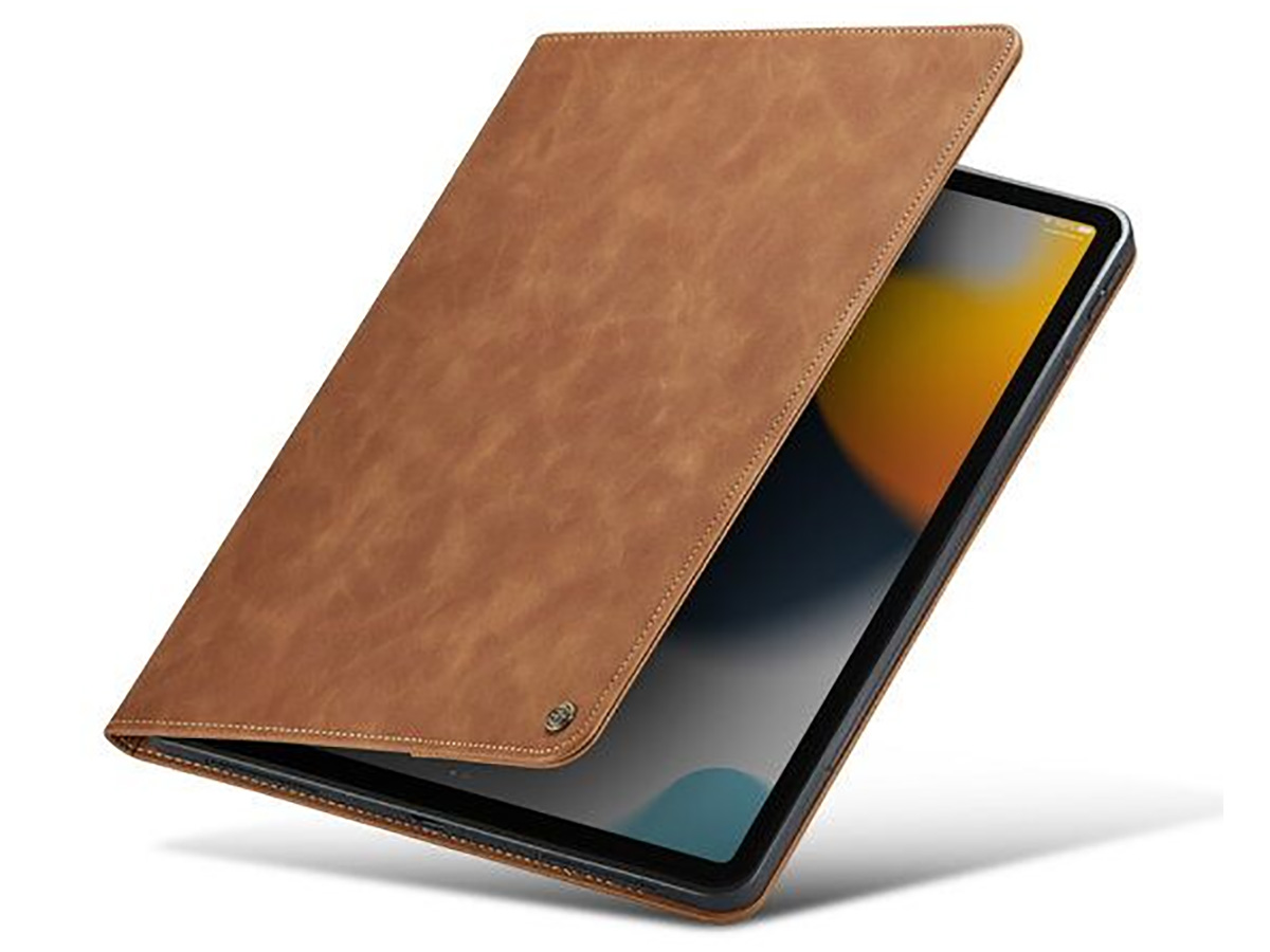 CaseMania Slim Stand Folio Case Cognac - iPad Air 4/5 hoesje