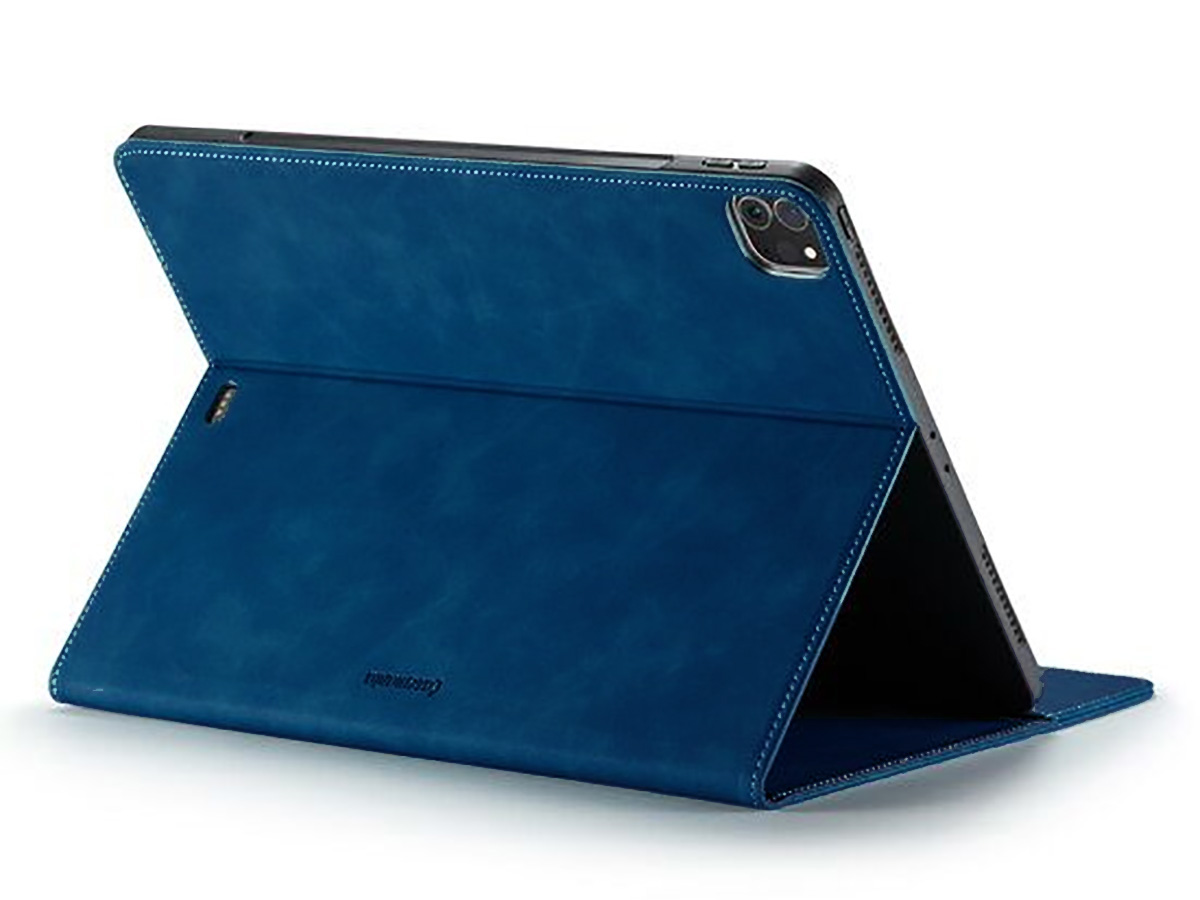 CaseMania Slim Stand Folio Case Donkerblauw - iPad Air 4/5 hoesje