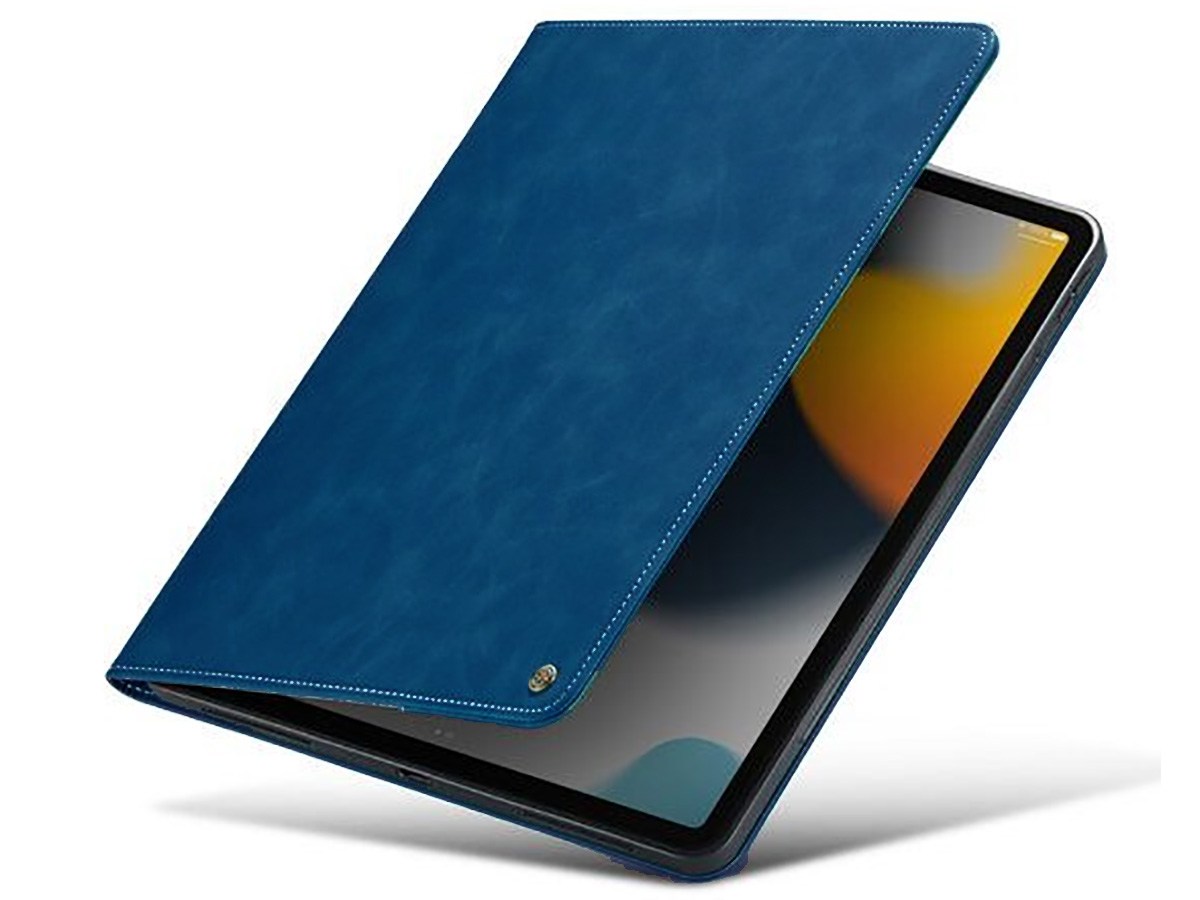 CaseMania Slim Stand Folio Case Donkerblauw - iPad Air 4/5 hoesje