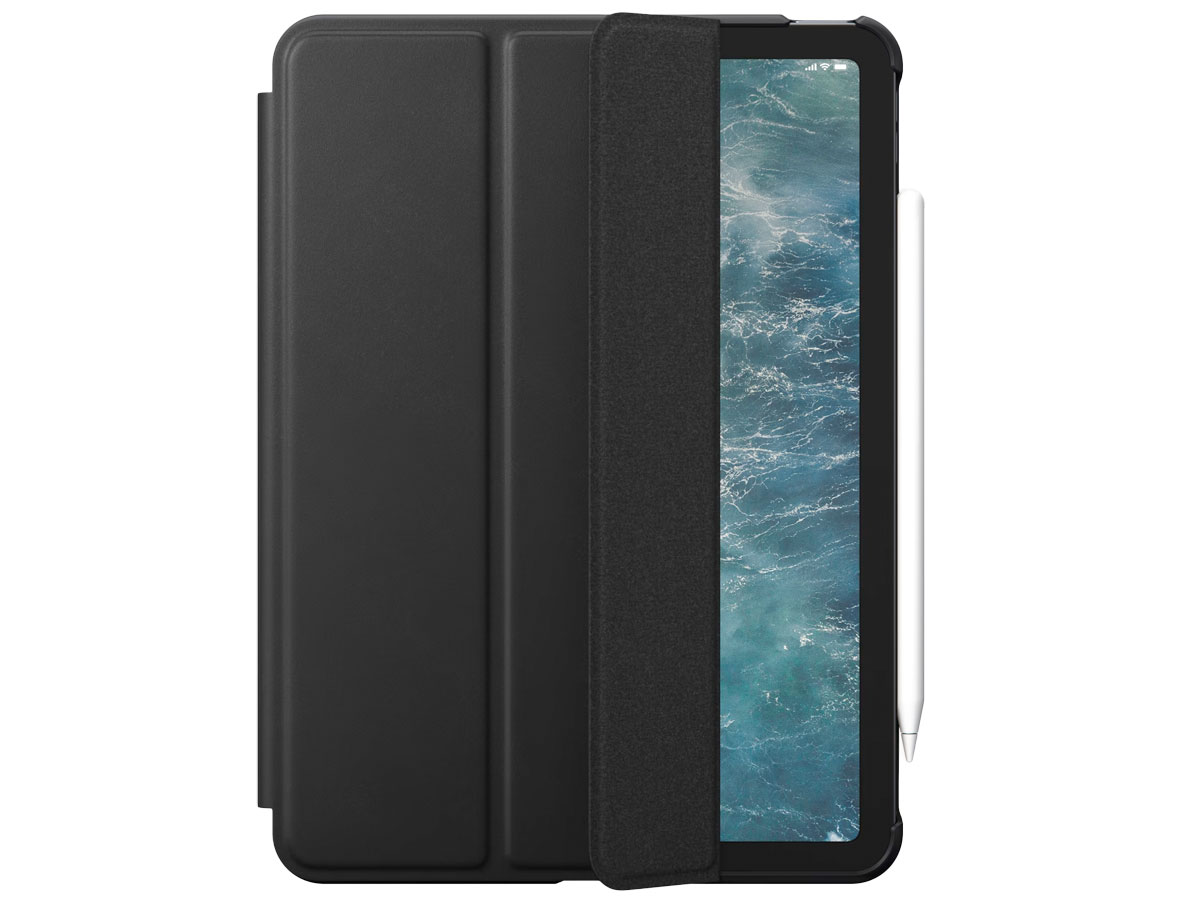 Nomad Modern Leather Folio Zwart - Leren iPad Air 4/5 hoesje