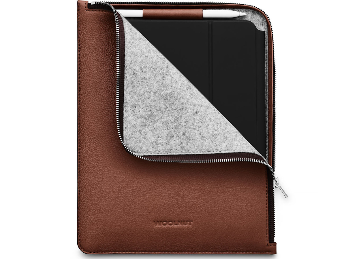 Woolnut Leather Folio Cognac - iPad Air 10.9/Pro 11 Sleeve