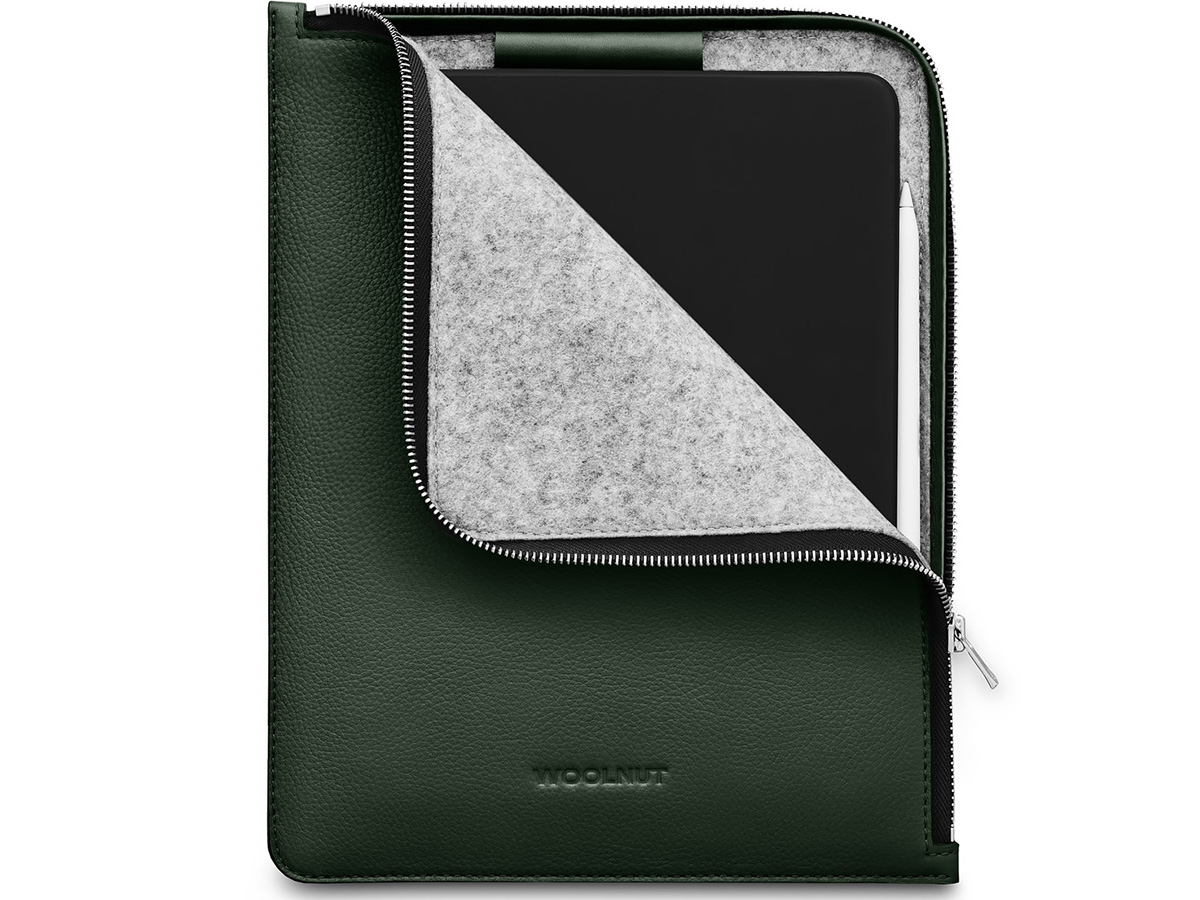 Woolnut Leather Folio Groen - iPad Air 10.9/Pro 11 Sleeve